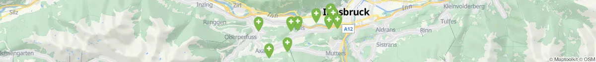 Kartenansicht für Apotheken-Notdienste in der Nähe von Völs (Innsbruck  (Land), Tirol)